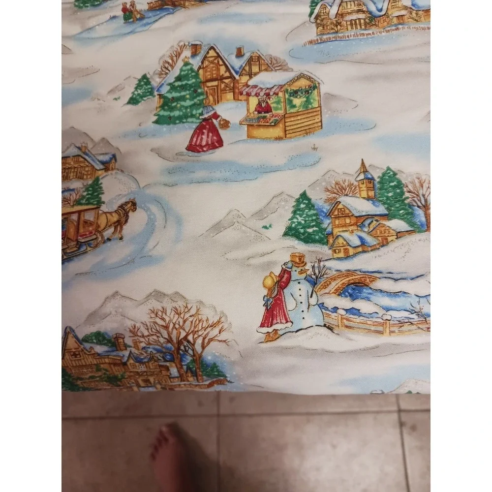 Lehman And Weber Collections Christmas Fabric 36 1/2 X 44 Inches
